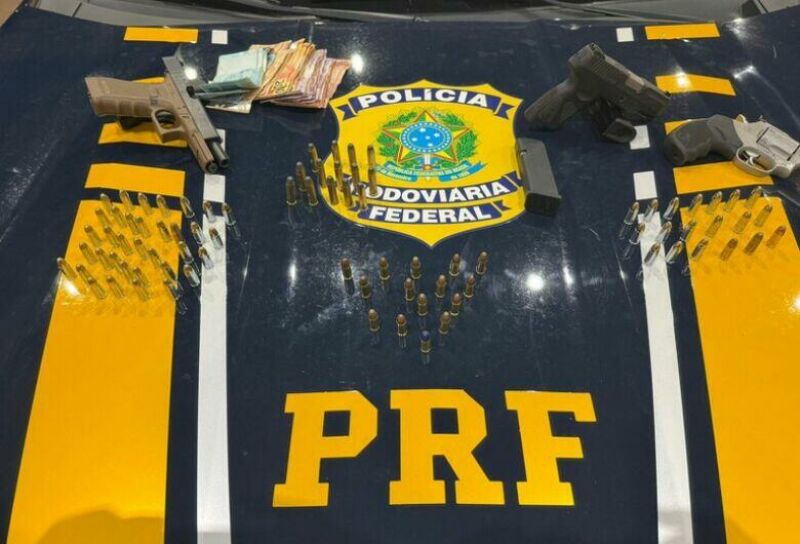Imagem ilustrativa da matéria PRF prende trio armado na BR-158, em Paranaíba; autores planejavam roubar caminhonetes em Uberlândia
